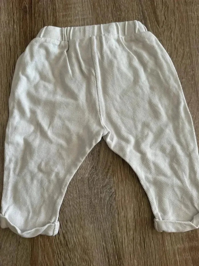 Pantalon fille blanc zara 3/6 mois - photo numéro 6