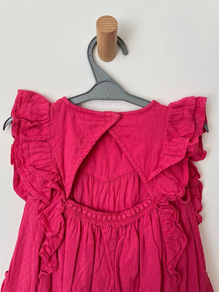 Robe d’été fuchsia avec détails brodés - Tape à l'oeil 5 ans (110cm) - photo numéro 9