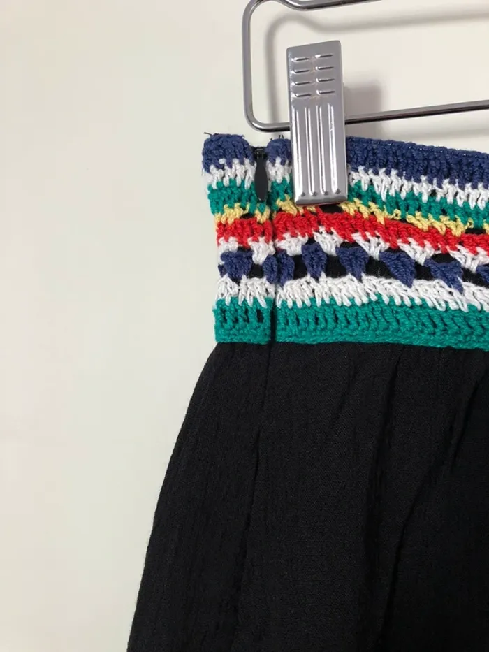 Jupe longue IKKS noire avec broderies taille S - photo numéro 11