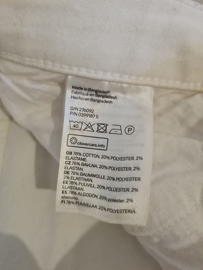 Pantalon jean blanc - photo numéro 3
