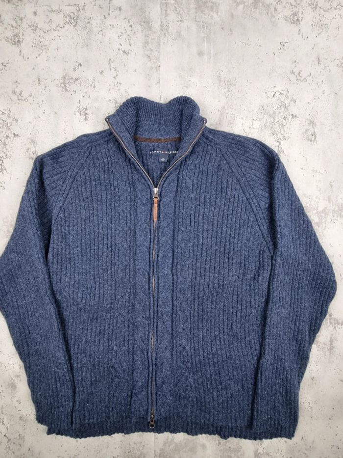 Veste zippée Tommy Hilfiger – Bleu – Taille M Hommes (mesures en photos) - photo numéro 3