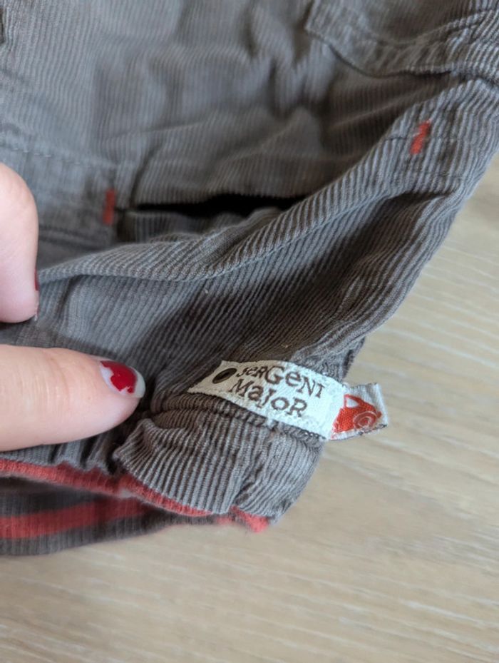 Ensemble Sergent Major Pantalon et t-shirt 9 mois - photo numéro 2