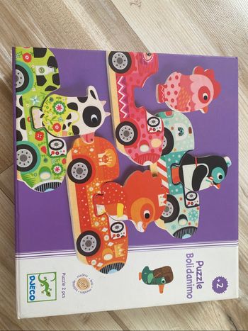 Djeco Bolidanimo - 8 puzzles de 2 pièces