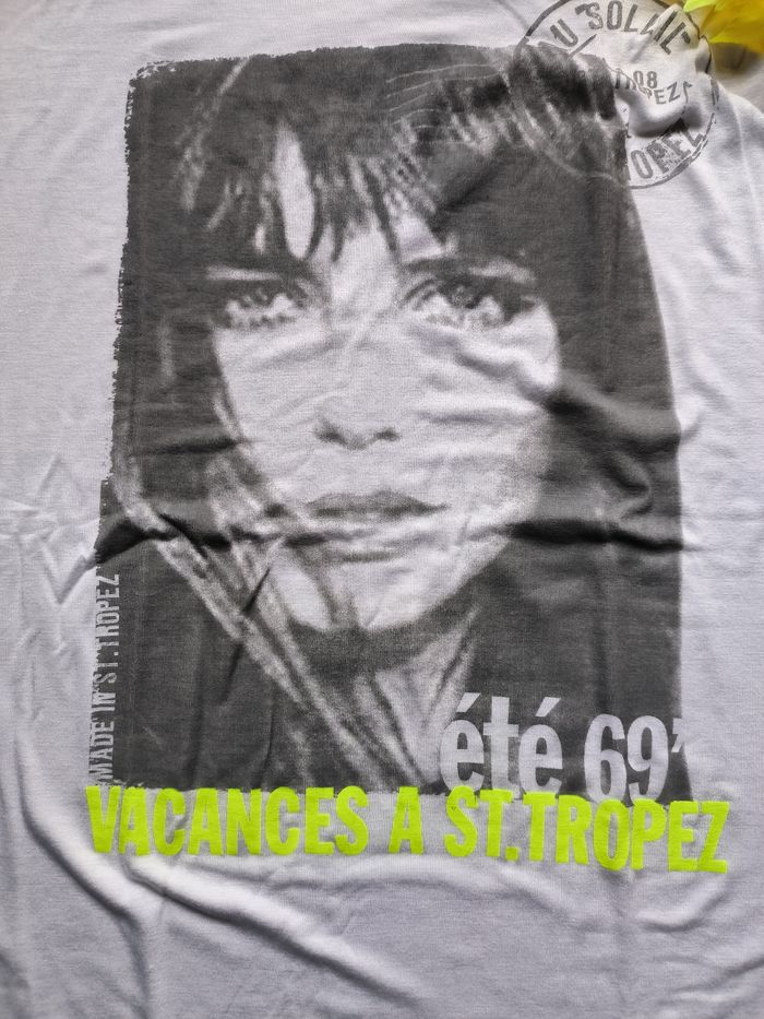 T-shirt blanc Au soleil de St Tropez taille M - photo numéro 3