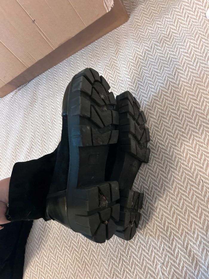 Bottines effet daim taille 38 - photo numéro 6