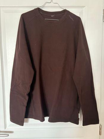 Pull polaire homme marron