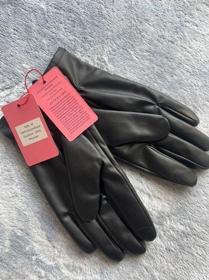 Gant cuir noir femme M Ansa - photo numéro 2