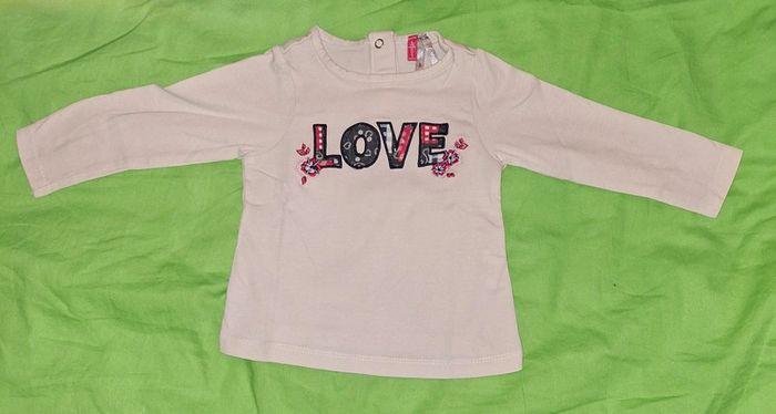 Tee-shirt manches longues fille 6 mois orchestra