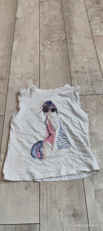 Débardeur blanc LCDP T4A