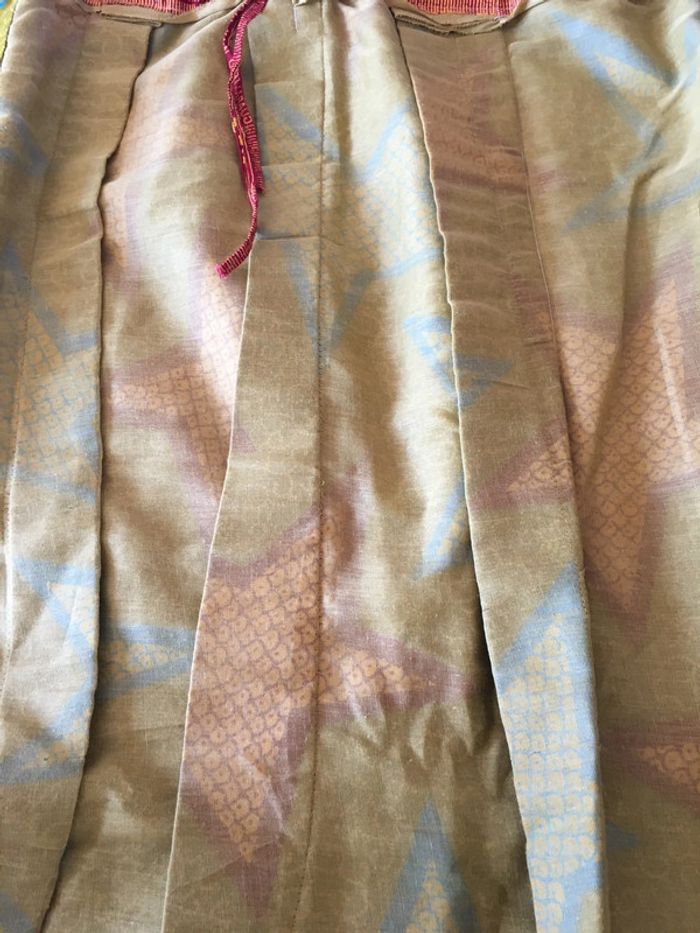 Jupe longue africaine verte motif étoile taille 38 - photo numéro 4