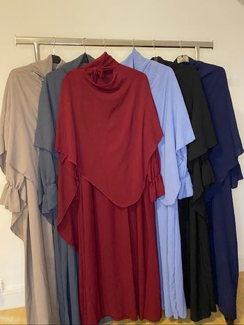 Ensemble abaya et khimar femme