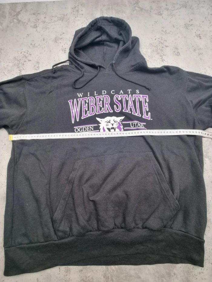 Pull à capuche universitaire Weber State noir – Taille XL Homme - photo numéro 8