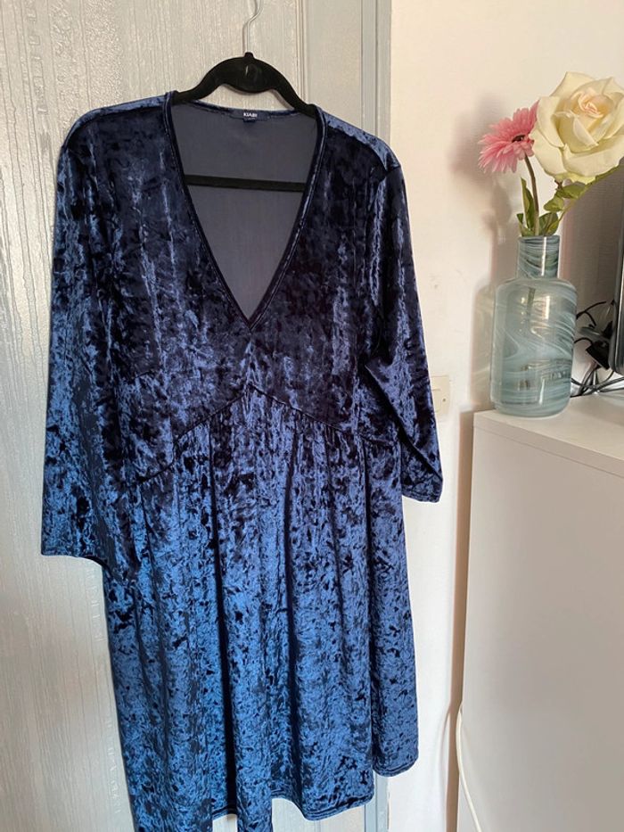 Robe effet velour