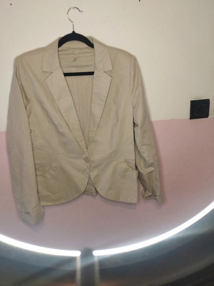 Veste lin collection taille 40 - photo numéro 3