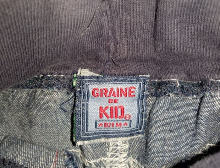 Pantalon grain de blé taille 0/1 mois - photo numéro 2