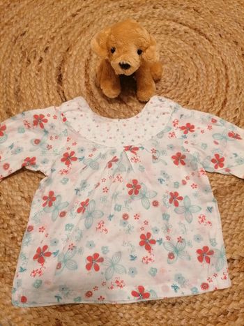 Blouse fleurie 12M