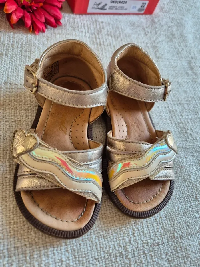 Sandalettes en cuir Romagnoli 22 - photo numéro 3