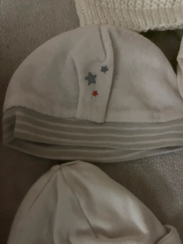 Lot 5 bonnets nouveau né - photo numéro 5