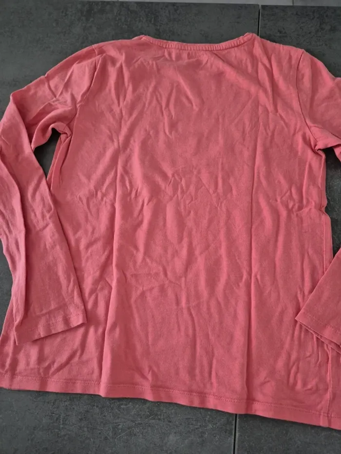 T-shirt manches longues imprimé chat - photo numéro 4