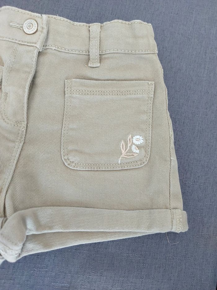 Short jeans Kaki Vertbaudet 6 ans - photo numéro 3