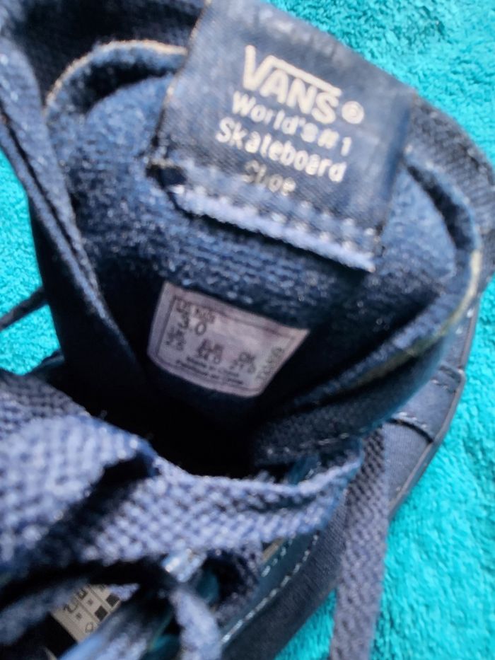 🌹👟vans sk8-hi bleu marine kids - stock très limité ! - photo numéro 9