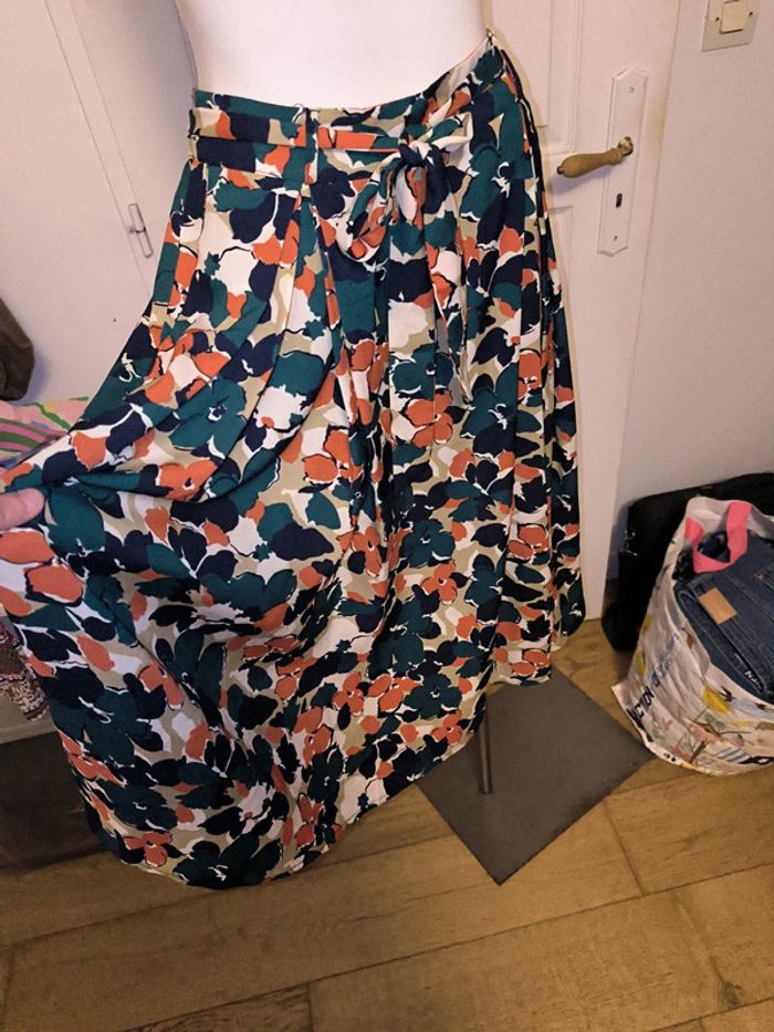 Jupe longue fleurie taille S - photo numéro 3