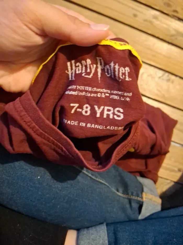 Tshirt harry potter taille 7/8 ans - photo numéro 5