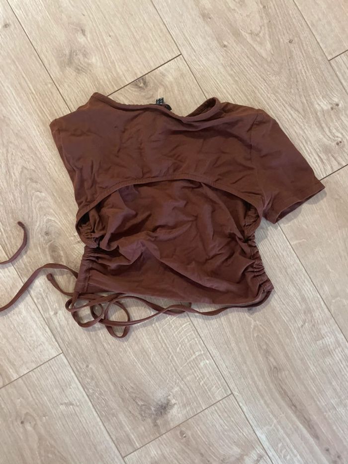 top brun taille XS - photo numéro 2