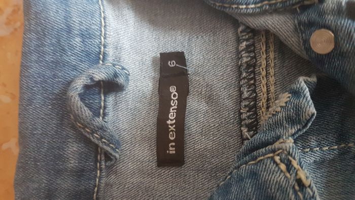 Veste en jeans fille 6 ans bleue In Extenso - photo numéro 2