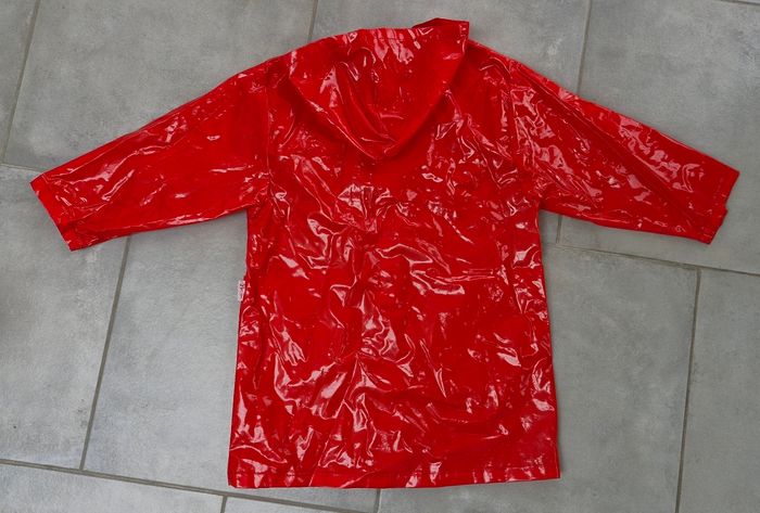 Ciré rétro rouge brillant fille 8 ans - photo numéro 7
