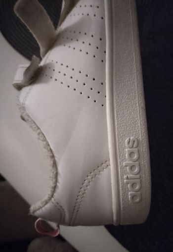 Baskets blanche "Adidas" en cuir