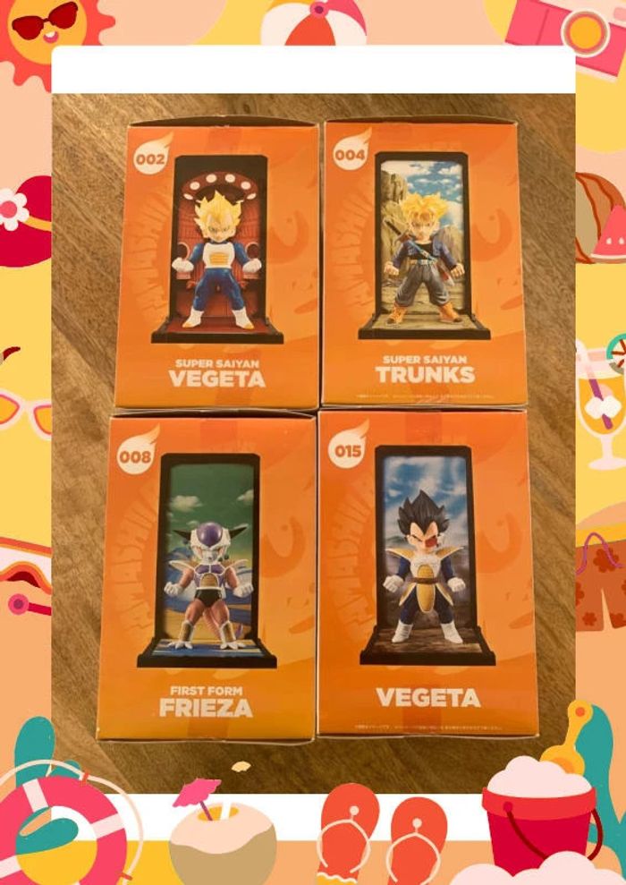 Lot figurines dragon ball tamashi buddies diorama trunks vegeta freezer Frieza - photo numéro 9