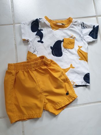 Ensemble short et t-shirt 3m