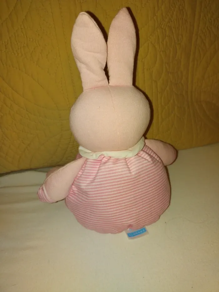 Peluche Lapin Rose Klorane - photo numéro 2