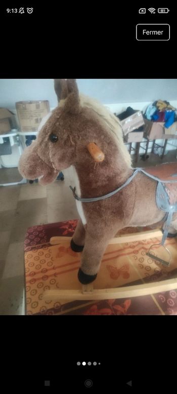 Cheval a bascule pas envoie via mondial Relay trop volumineux