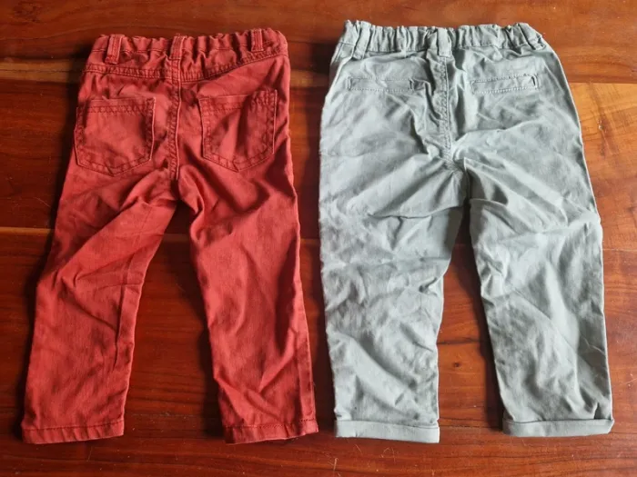 Lot de 2 pantalons 24mois - photo numéro 2