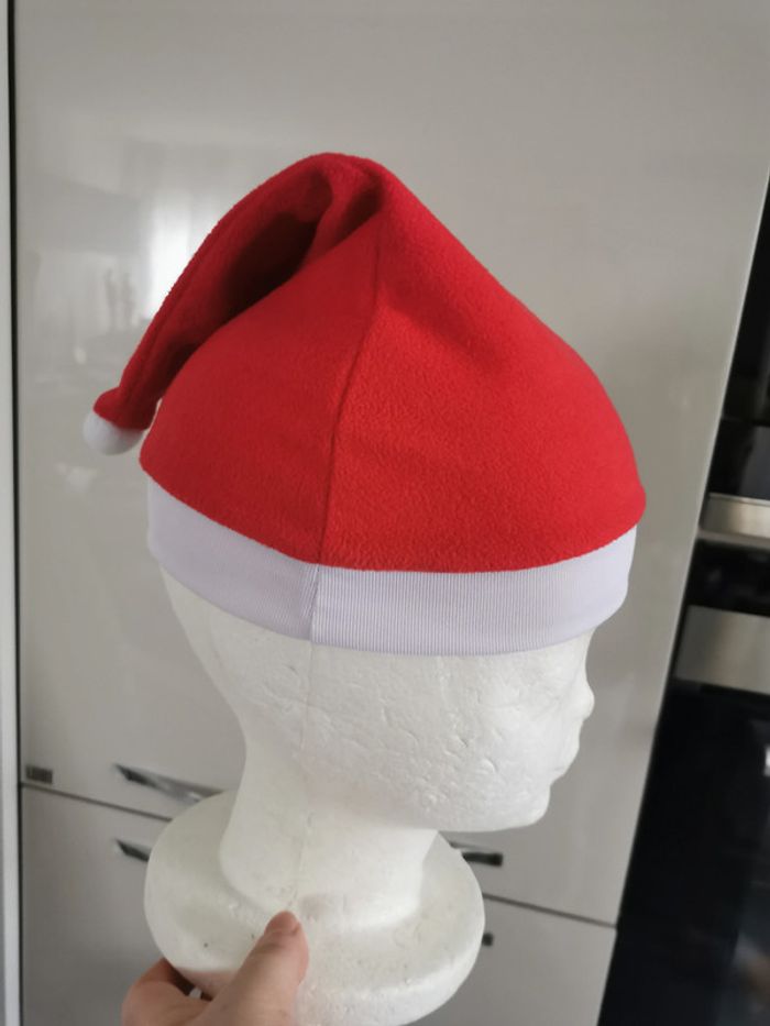 Bonnet de Noel avec pompon - photo numéro 2
