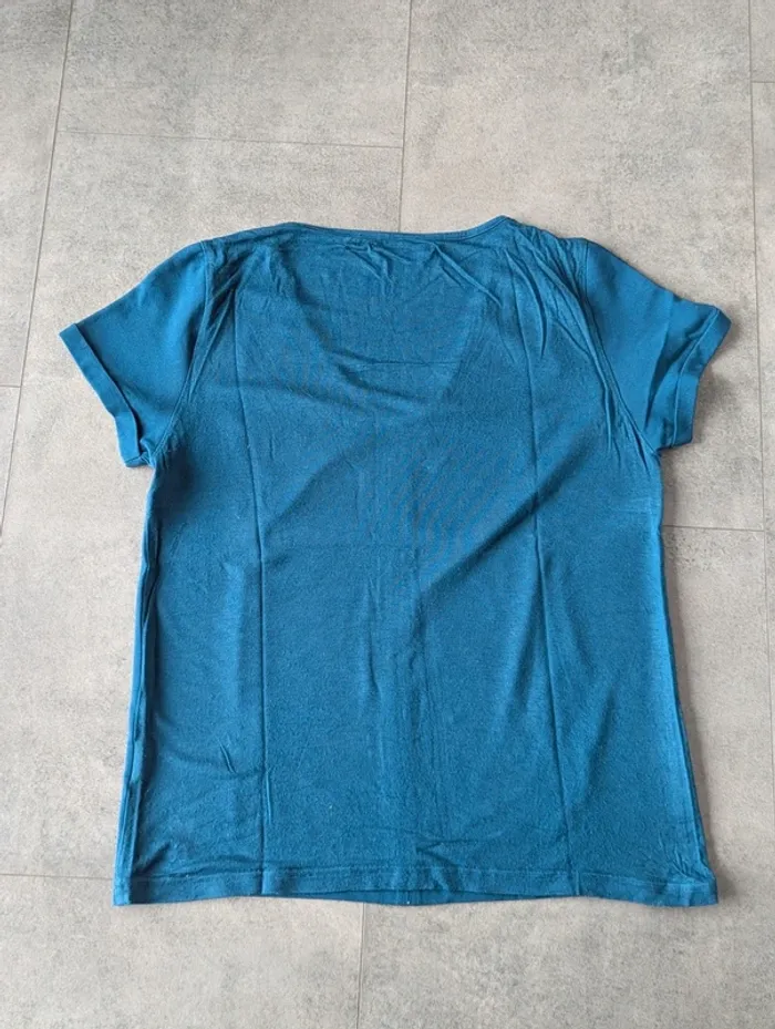 T-shirt bleu canard LPB Woman – Taille S/M – petits défauts - photo numéro 2