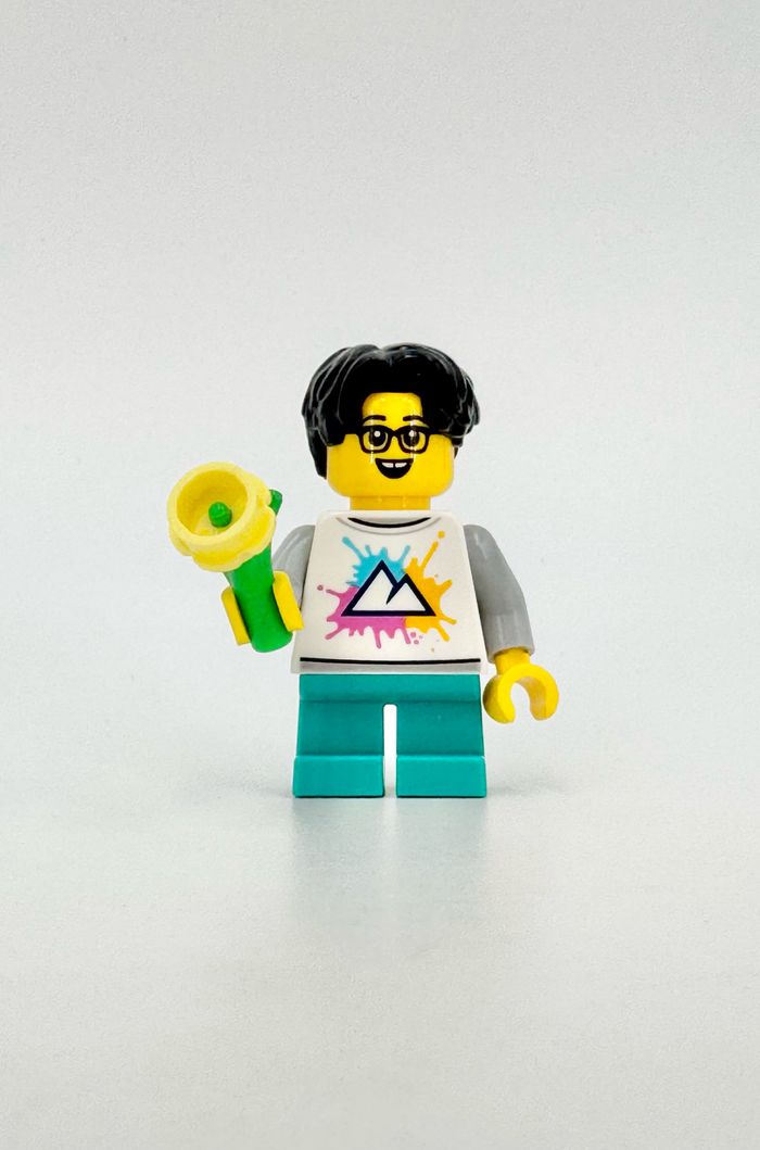 Lego Ideas Le Jardin Botanique : Le Garçonnet offrant une fleur (visage double) - NEUF