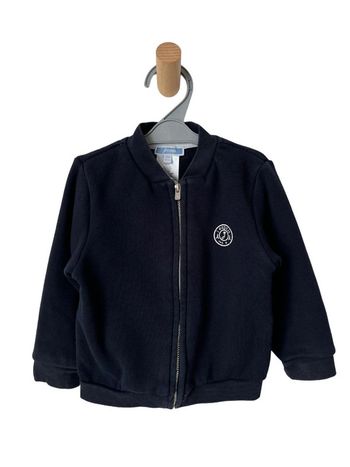 Sweat chaud zippé bleu marine - Jacadi 24 mois (88cm)