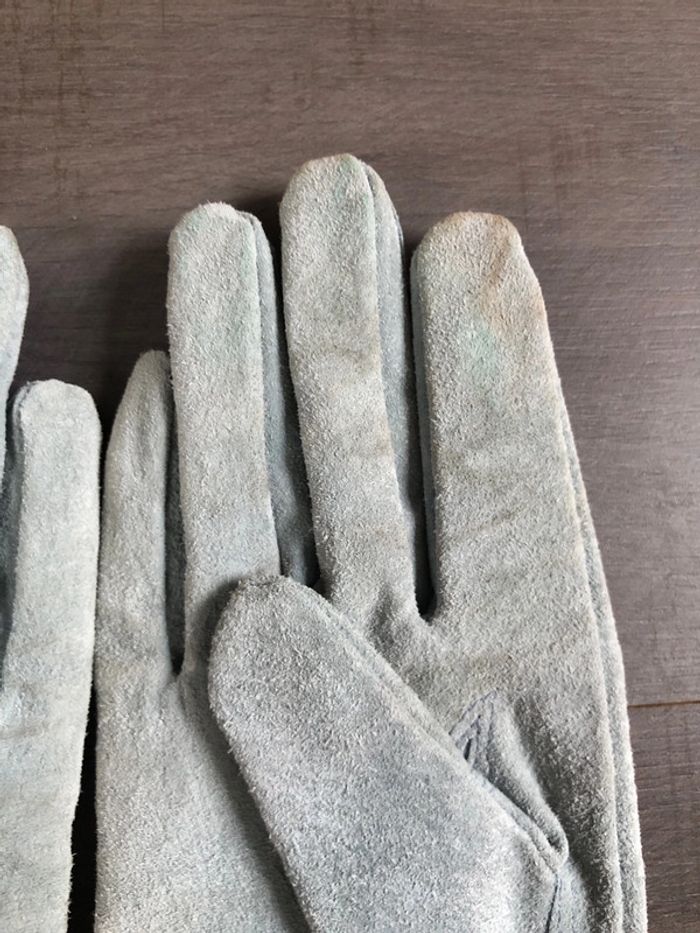 Gants en cuir bleu ciel taille 1 - photo numéro 4