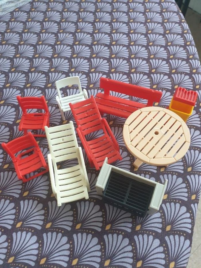 Playmobil mobilier de jardin