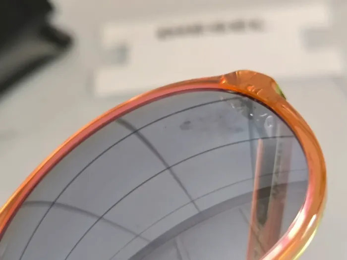 DIESEL lunettes de soleil UV3 - Monture orange & verres effet miroir - photo numéro 16