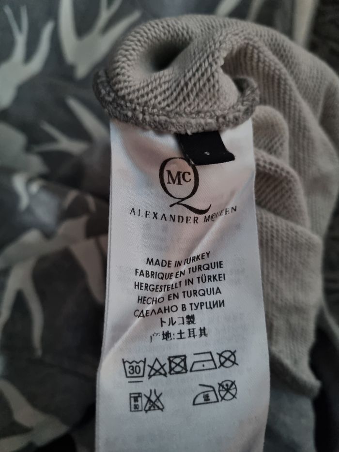 Sweat gris avec hirondelles blanche taille S mixte - photo numéro 8