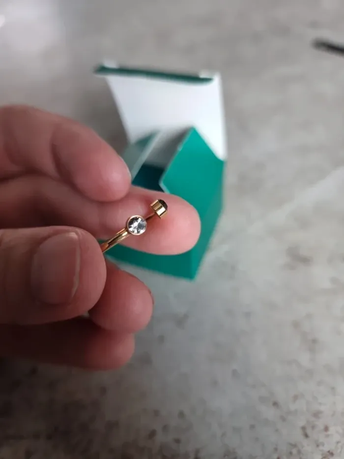Bague ajustable doré biotifull box - photo numéro 2