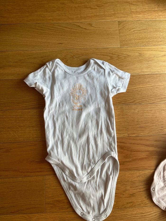 Lot de 3 bodies demi manche pour bébé fille - photo numéro 6
