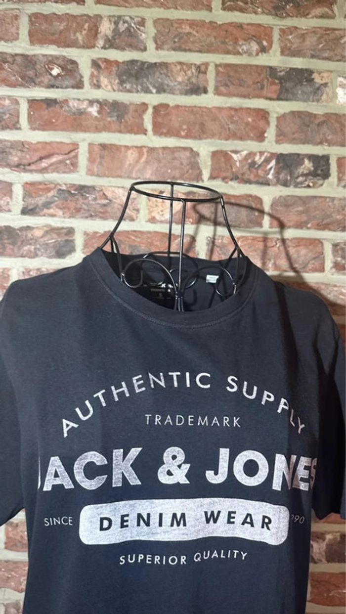 T-shirt noir Jack and Jones Taille S / 36 - photo numéro 7