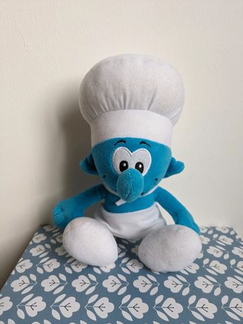 Peluche Schtroumpf cuisinier