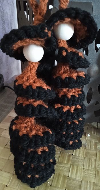 Chenilles/poupées crochet halloween