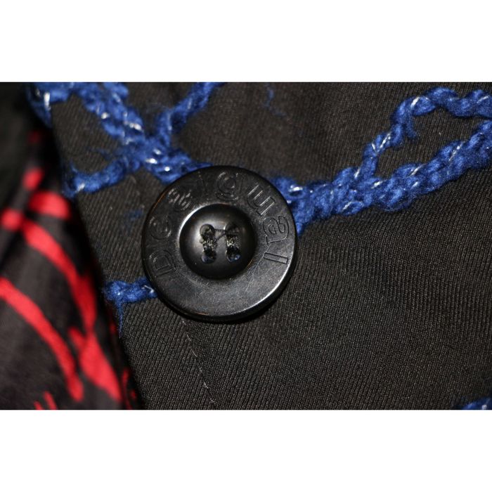 manteau femme Desigual taille 42 noir et bleu - photo numéro 5